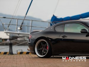 Maserati GranTurismo Custom Wheels - VWS-3 by Vossen - Satin Black/ Matte Silver Barrel